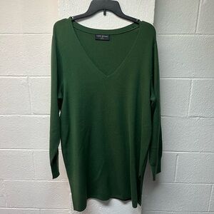 Lane Bryant Classic Green Knit Top
